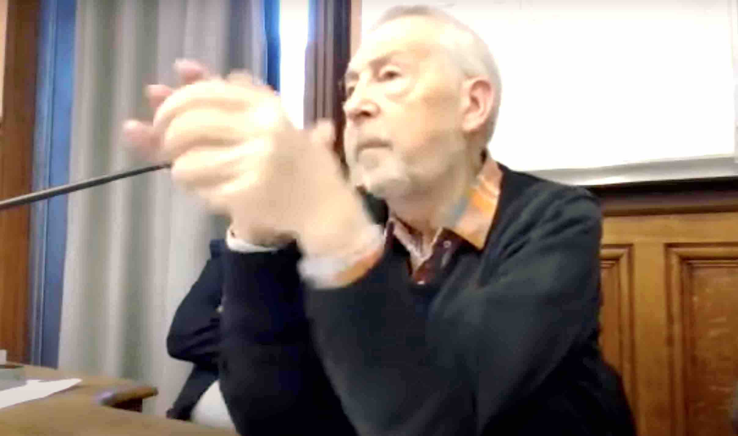 Claude Langlois lors d’un colloque sur Madeleine Delbrel à la Sorbonne le 21 septembre 2022.