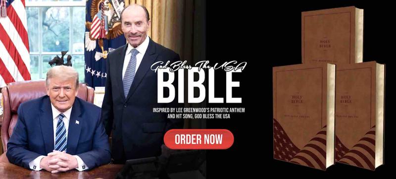 Publicité de Trump pour la USA Bible