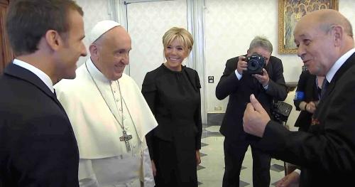 Visite d'Emmanuel Macron au Vatican en 2018
