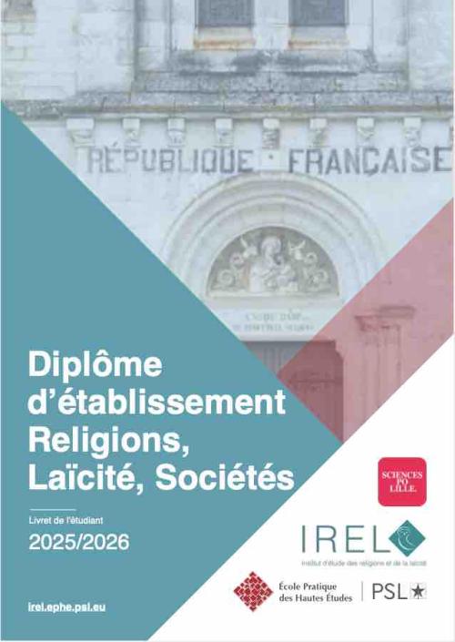 Livret du DE Religions, Laïcité, Sociétés