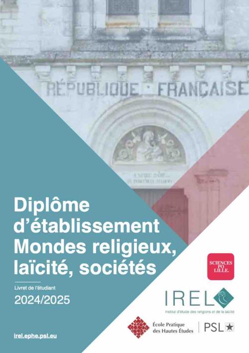 Dossier de présentation du DE Mondes religieux, laïcité, sociétés