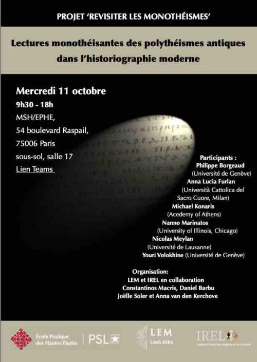 Lectures monothéistes des polythéismes antiques