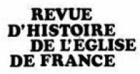 Revue d'histoire de l'Église de France