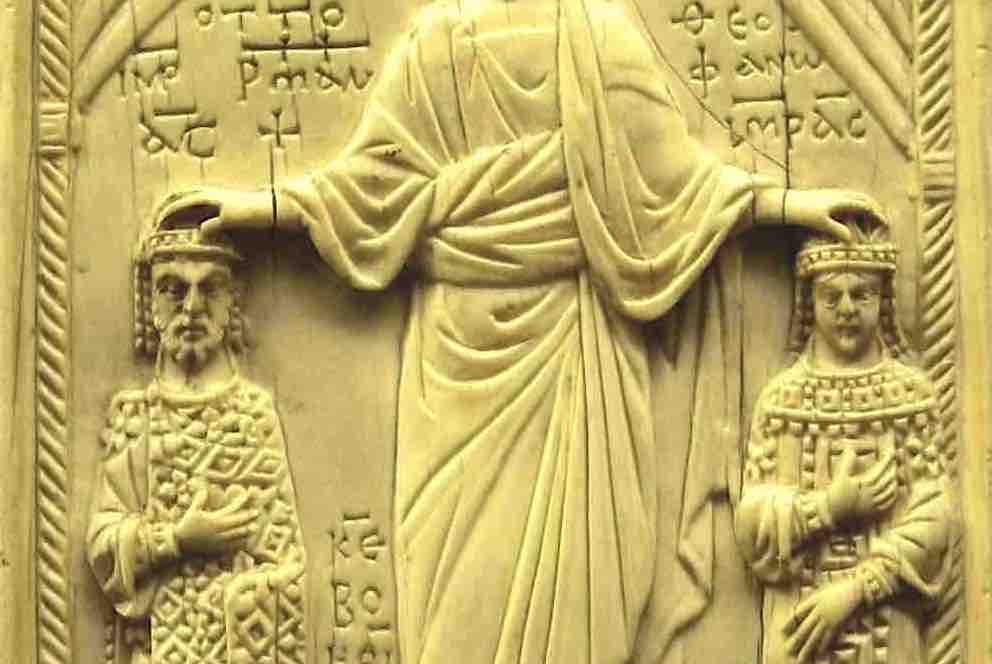 Otton et Théophano couronnés par le Christ