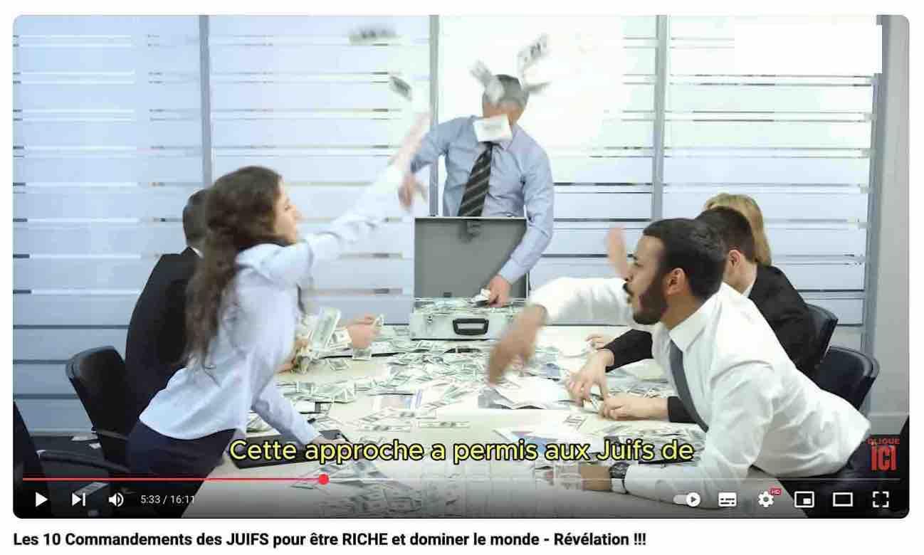 Vidéo antisémite
