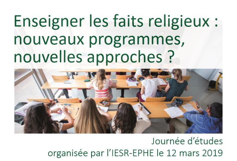 enseigner faits religieux nouveaux programmes