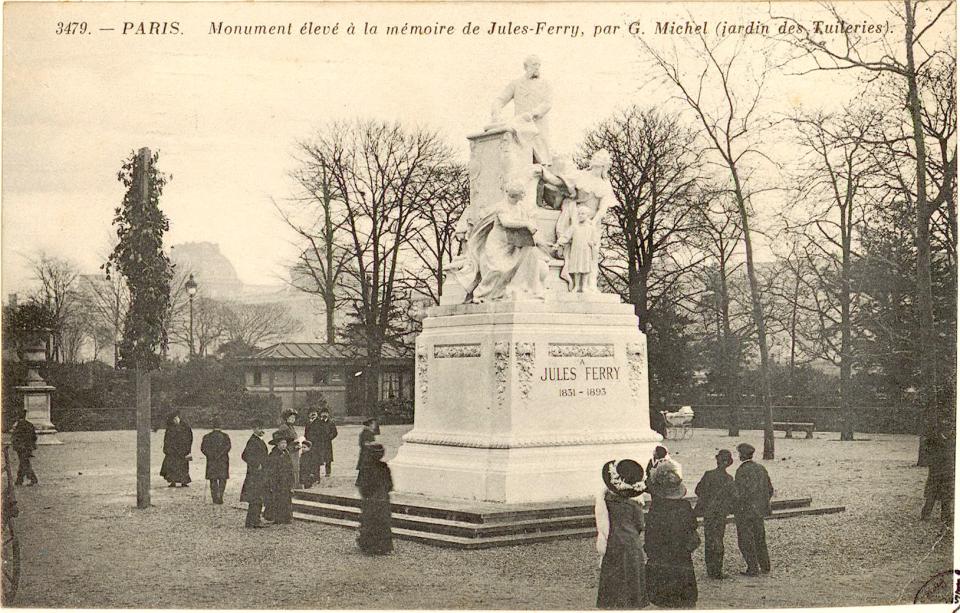 Monument à Jules Ferry aux Tuileries à Paris