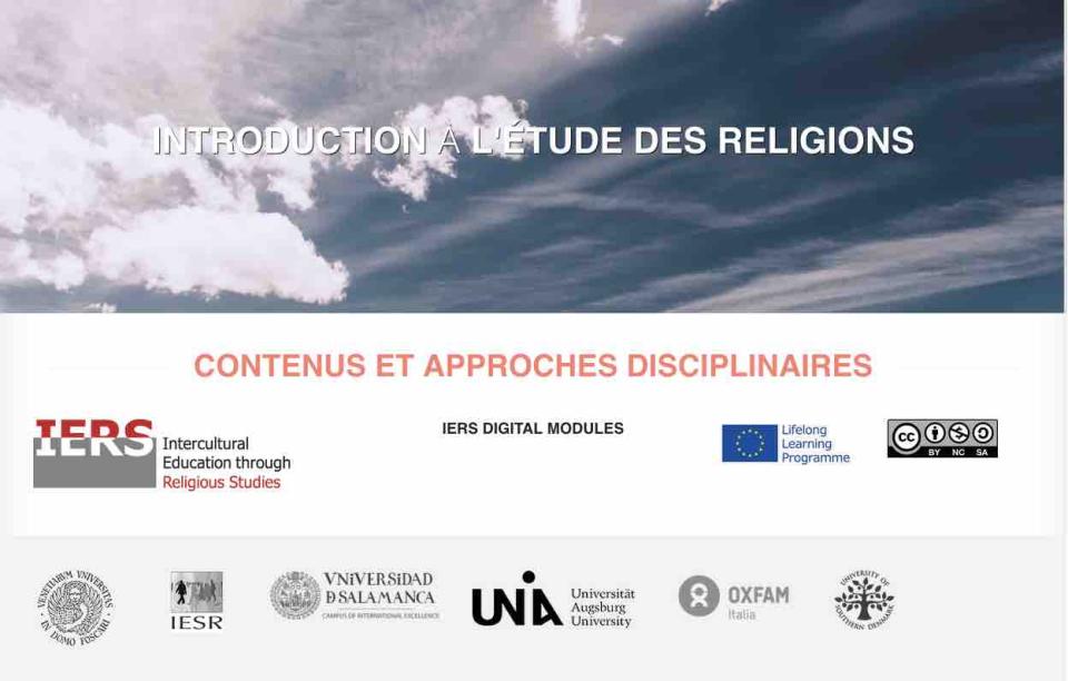 IERS-Contenus et approches disciplinaires