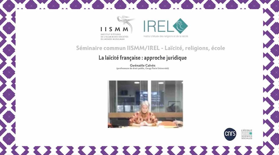 Séminaire IISMM/IREL avec Gwenaële Calvès