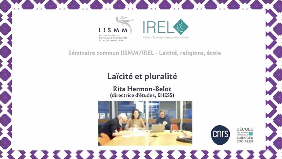 Laïcité et pluralité (Rita Hermon-Belot)