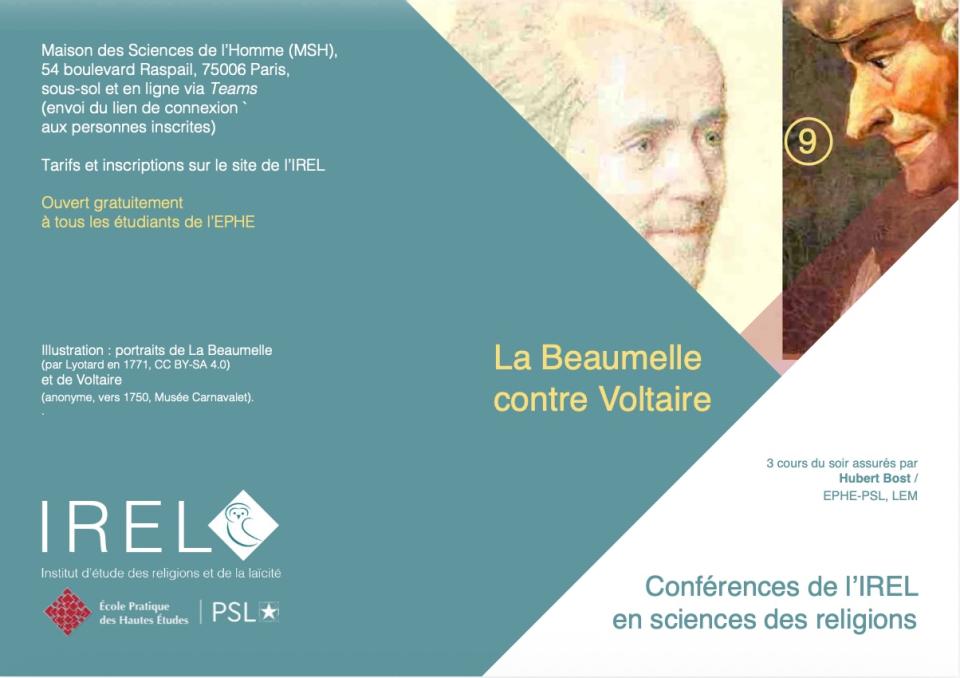 Présentation du cycle 9 La Beaumelle contre Voltaire