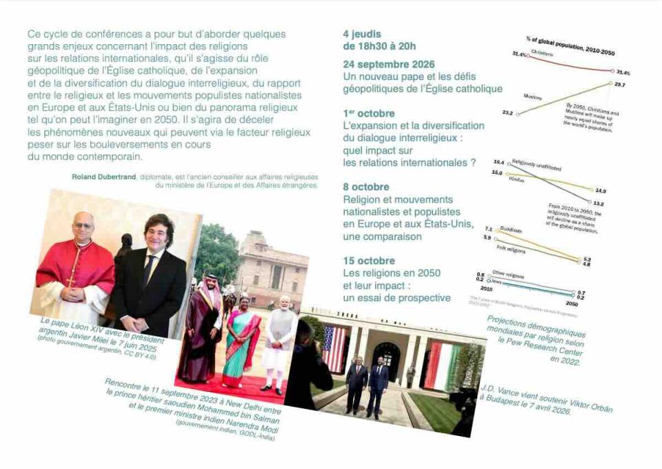 Cycle 1 : Un diplomate parle des religions (dépliant)