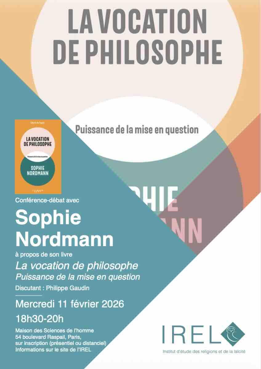 Sophie Nordmann "La vocation de philosophe"