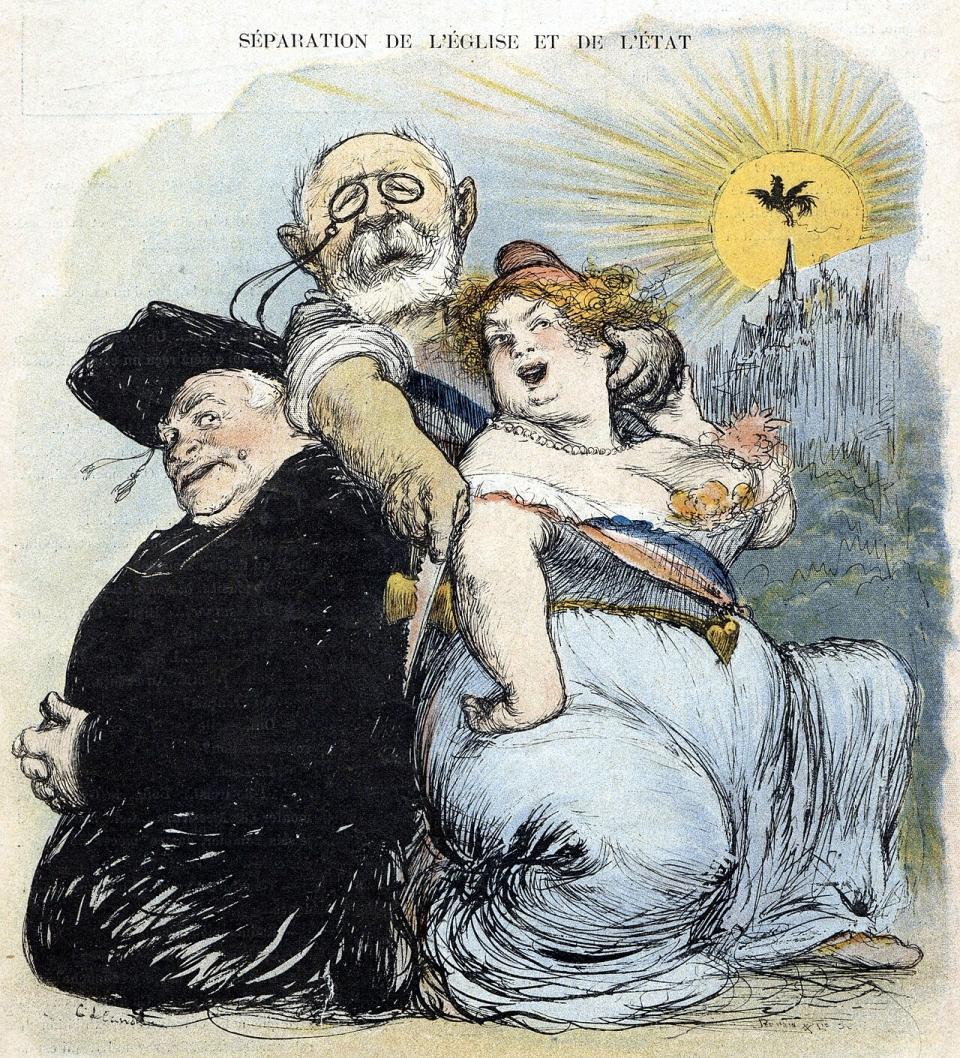 Caricature Le Rire, 1905 avec Briand 
