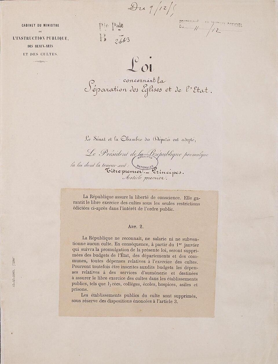 Loi 1905