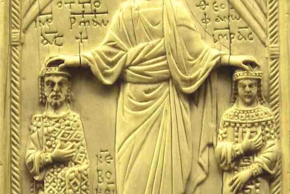 Otton et Théophano couronnés par le Christ
