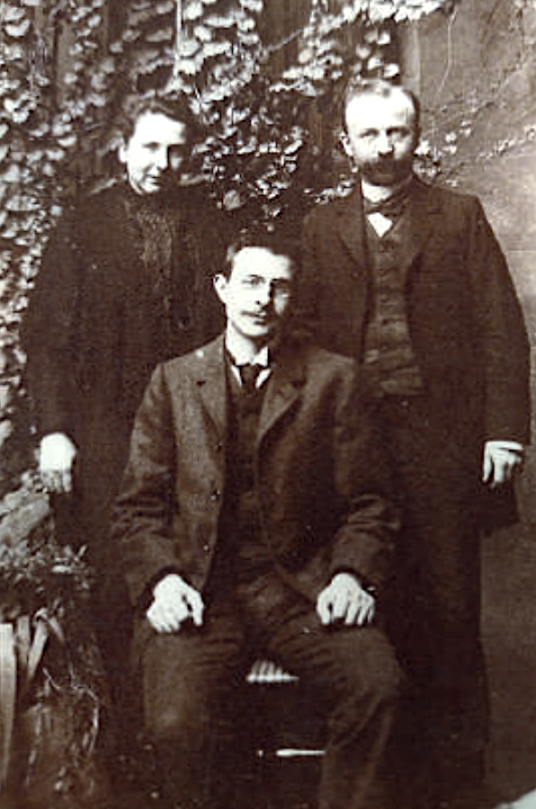 Paul Mulla avec Maurice Blondel et Félicie Boissard le jour de son baptême