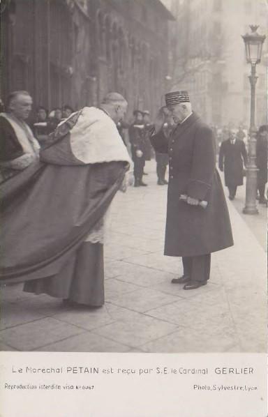 Pétain et cardinal Gerlier