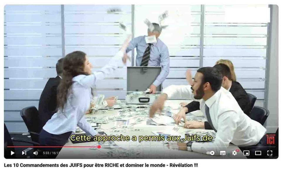Vidéo antisémite