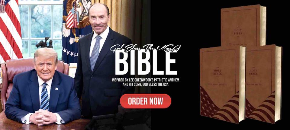 Publicité de Trump pour la USA Bible