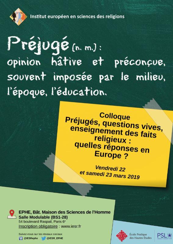 préjugés colloque