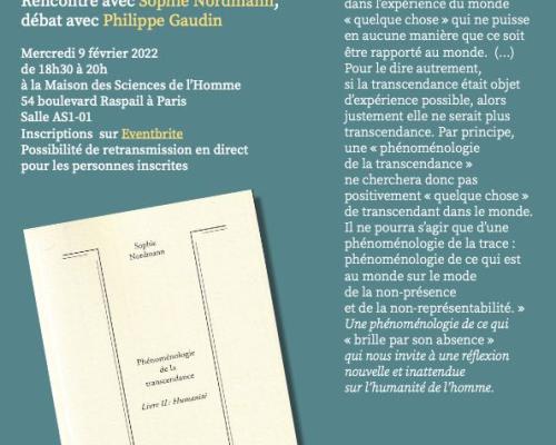 phenomenologie de la transcendance